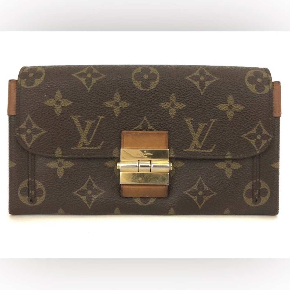Louis Vuitton Vintage Monogram Portefeiulle Elysee Long Bifold Wallet-Rank B+